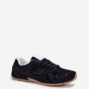 Black Suede Sneakers SORIA Women’s Retro Sport Low-Top Gum Sole EU 36–40