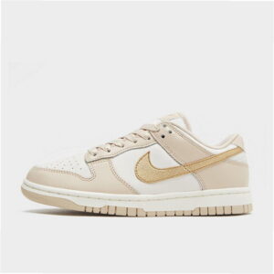 Nike Dunk Low DX5930-001 – Phantom Metallic Gold Leather Women’s Lifestyle Sneakers